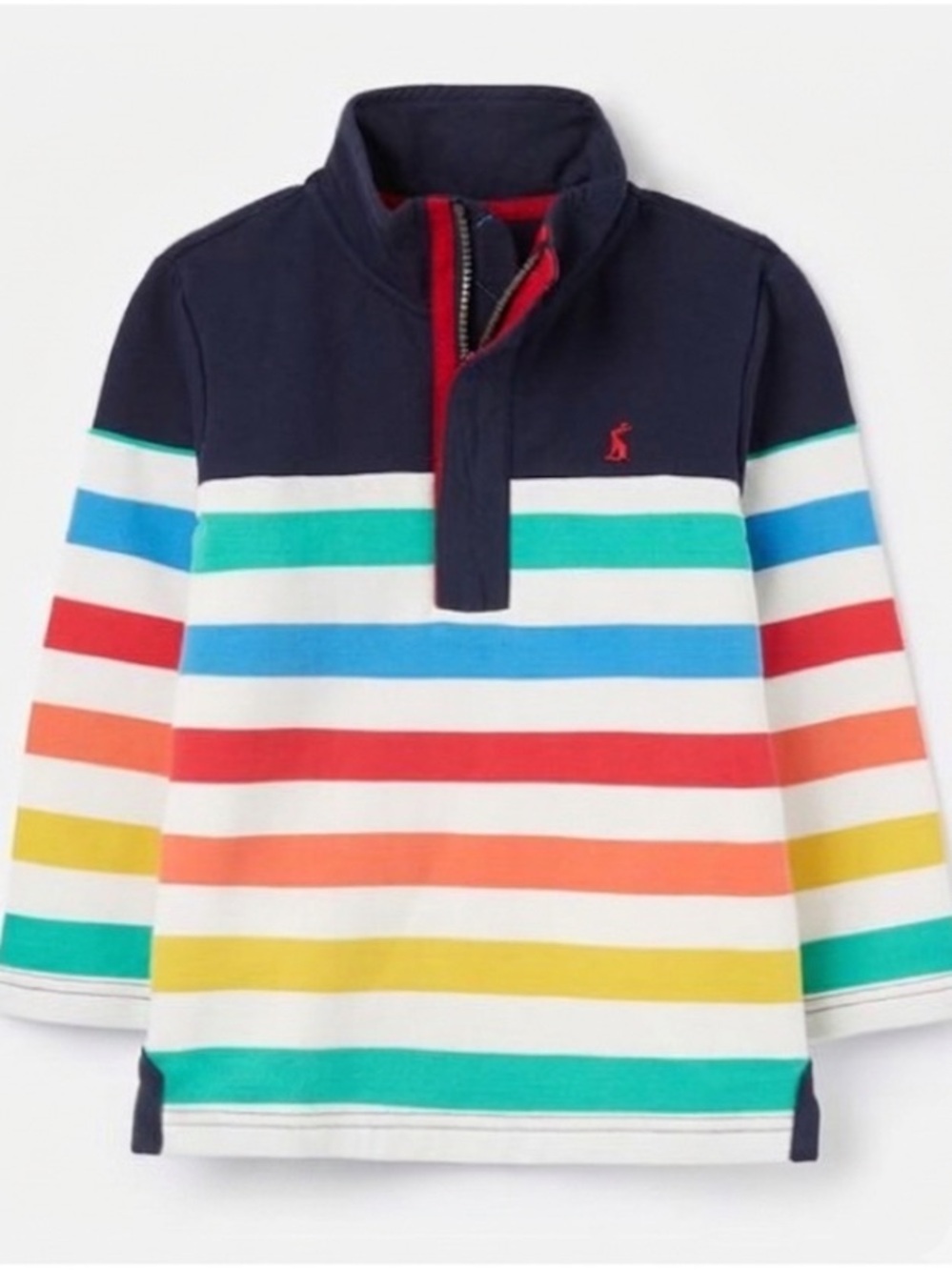 Joules Navy Multicolor Striped Kids sweatshirt
